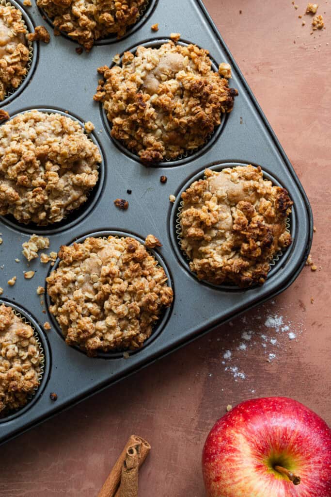 Apfel Zimt Muffins ohne Ei