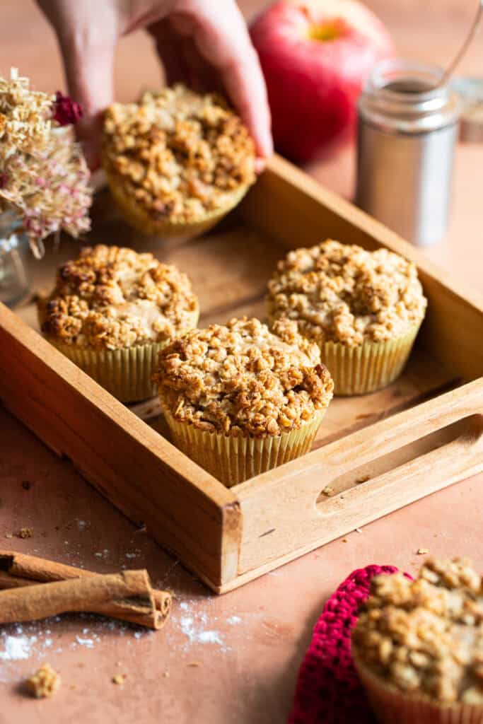 Apfel Zimt Muffins ohne Ei